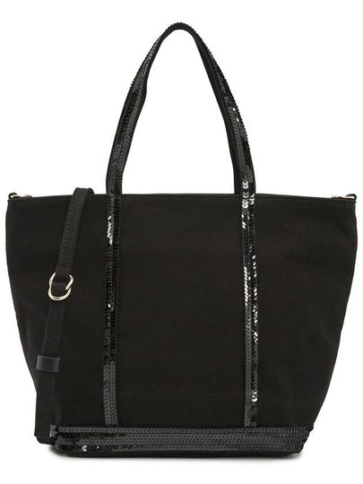 Canvass Cabas Tote Bag Black - VANESSA BRUNO - BALAAN 2