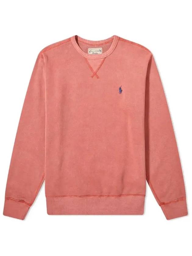 Blue Pony Brushed Sweatshirt Red 710792815 005 - POLO RALPH LAUREN - BALAAN 1