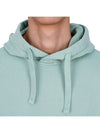 Logo Patch Drawstring Hoodie Green - STONE ISLAND - BALAAN 7