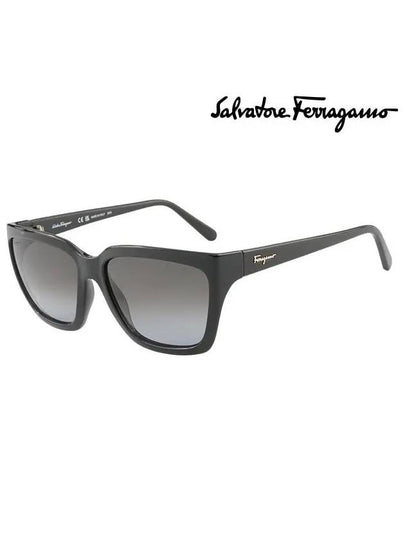 Eyewear Logo Square Sunglasses Black - SALVATORE FERRAGAMO - BALAAN 2