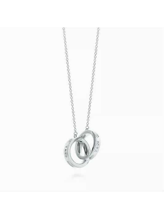 Interlocking Circle Pendant Necklace Silver - TIFFANY & CO. - BALAAN.