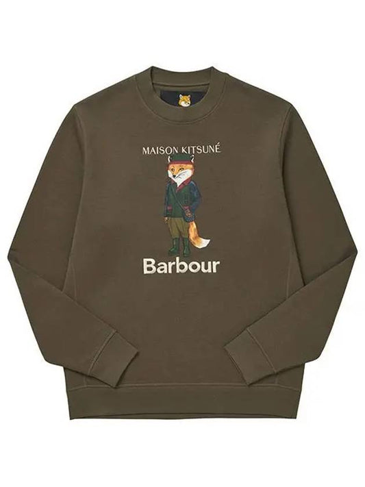 Logo Print Sweatshirt Green - BARBOUR - BALAAN 2