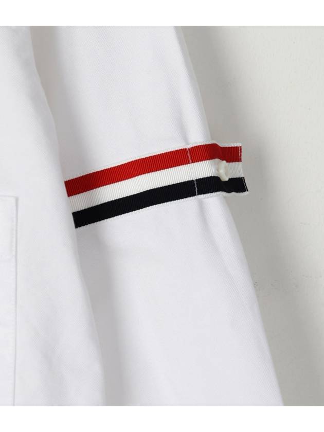 Armband Oxford Long Sleeve Shirt White - THOM BROWNE - BALAAN 6