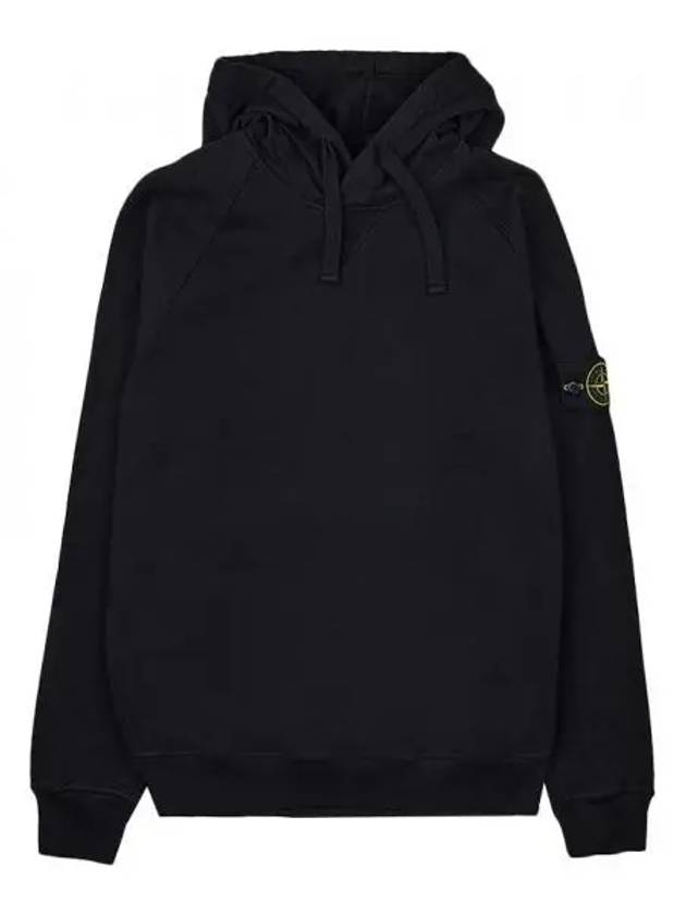 Men's Waffen Patch OLD Treatment Cotton Hoodie Black - STONE ISLAND - BALAAN 2