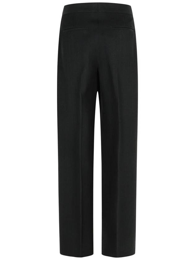 Jil Sander Black Viscose Blend Trousers - JIL SANDER - BALAAN 3