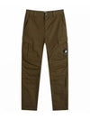 Stretch Sateen Ergonomic Lens Double Cargo Straight Pants Ivy Green - CP COMPANY - BALAAN 2