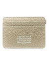 Numbering Logo Keyring Card Wallet Beige - MAISON MARGIELA - BALAAN 4