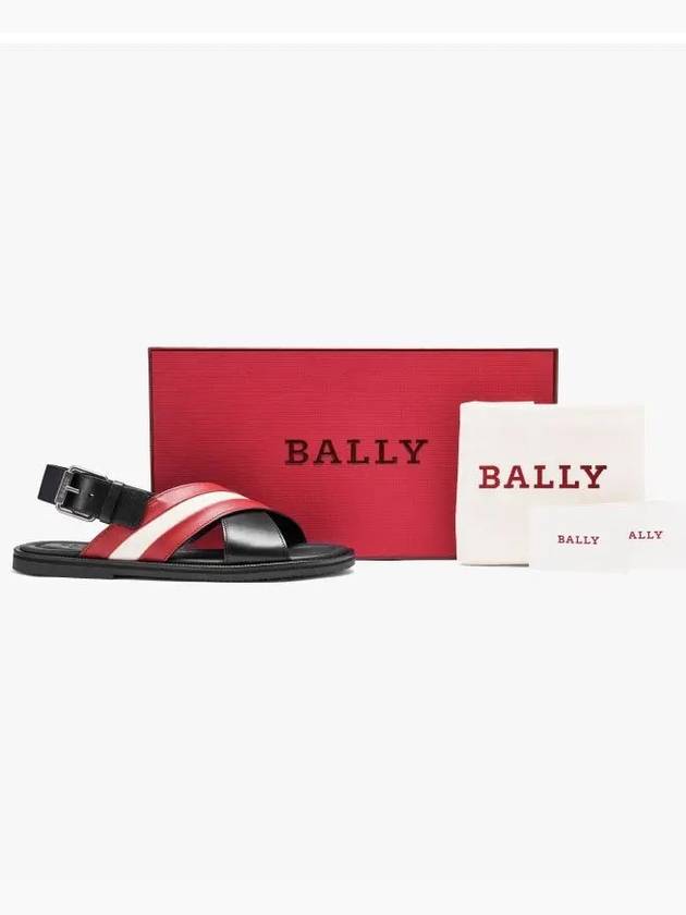 Jamilo leather sandals black - BALLY - BALAAN.