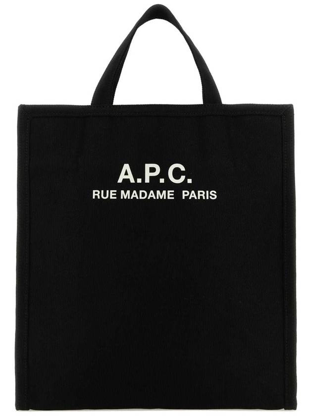 Recovery Logo Printing Cotton Tote Bag Black - A.P.C. - BALAAN 2