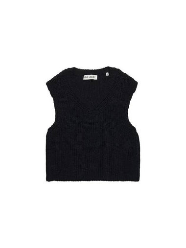 Intact Chunky Cotton Rib Vest Navy - OUR LEGACY - BALAAN 1