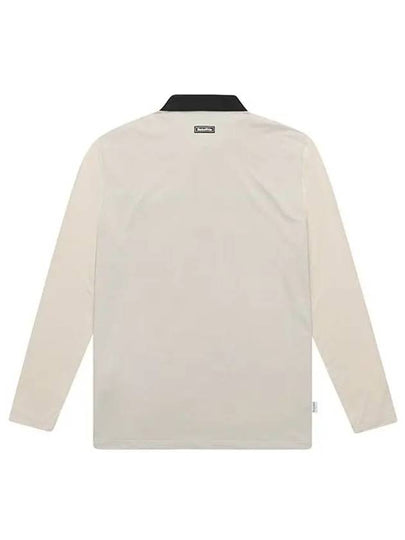 Color Matching Eri Cool Sleeve Long Sleeve T-Shirt 9333GZSPBEIGE - BLACK&WHITE - BALAAN 2