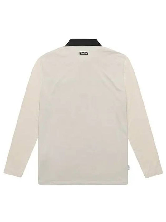 Color Matching Eri Cool Sleeve Long Sleeve T-Shirt 9333GZSPBEIGE - BLACK&WHITE - BALAAN 2