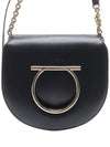 Salvatore Gancini Bella Large Cross Bag Black - SALVATORE FERRAGAMO - BALAAN.