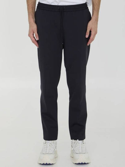 Men's Drawstring Track Pants Black - MONCLER - BALAAN 2