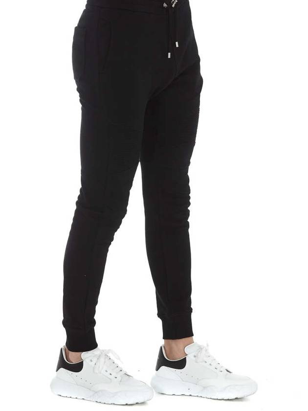 Cotton Black Jogger Pants VH1OB000B034 0PA - BALMAIN - BALAAN 2