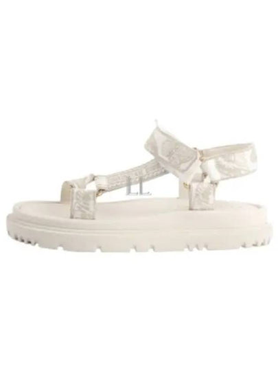 D Wave Gradient Butterfly Metallic Thread Sandals White - DIOR - BALAAN 2