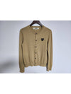 L Beige Black Wappen Women s Cardigan AZ N023 - COMME DES GARCONS - BALAAN 1