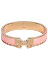 Clic H Rose Gold Bracelet Rose Cander - HERMES - BALAAN 2