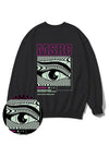 Of the Eye Vivid Pink Overfit Sweatshirt Black - MONSTER REPUBLIC - BALAAN 4