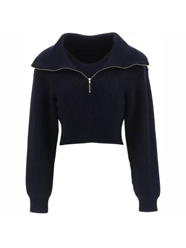 La maille Risoul knit top dark navy - JACQUEMUS - BALAAN 1