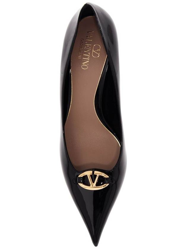 Valentino Garavani Black Leather Pumps - VALENTINO - BALAAN 3