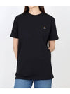 ORB Logo Cotton Short Sleeve T-Shirt Black - VIVIENNE WESTWOOD - BALAAN 2