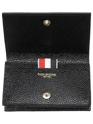 Pebble Grain Business Card Wallet Women - THOM BROWNE - BALAAN 1