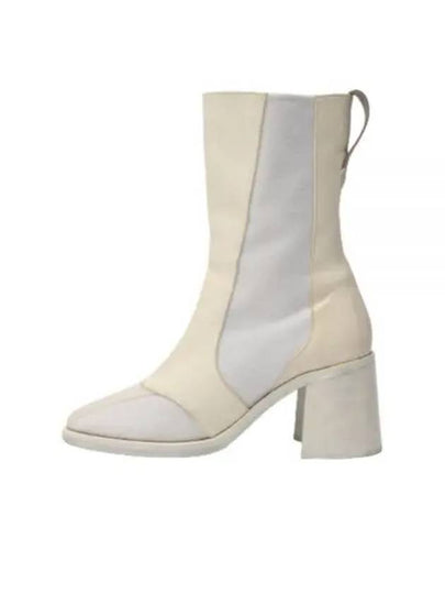 Leather Tech Panel Ankle Boots White - OUR LEGACY - BALAAN 2