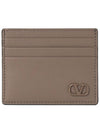 V logo signature men's card wallet P0S49ZQU 416 - VALENTINO - BALAAN 1