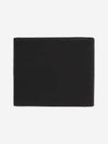 Saffiano Leather Half Wallet Black - PRADA - BALAAN 4