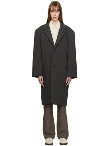 Women s Single Button Coat Ash Black CO185 LF842 BK98 1131222 - LEMAIRE - BALAAN 1