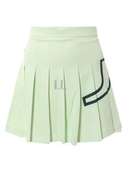 Women's Naomi Pleated Skirt Green - J.LINDEBERG - BALAAN 2