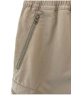 Cargo Bermuda Comfort Fit Cotton Shorts Beige - STONE ISLAND - BALAAN 5