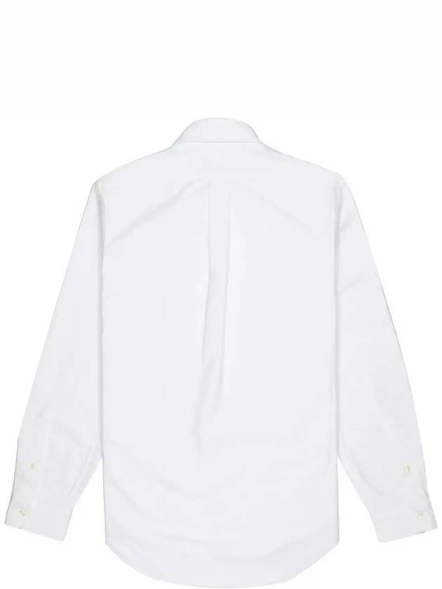 Men's Embroidery Pony Slim Fit Long Sleeves Shirt White - POLO RALPH LAUREN - BALAAN 4