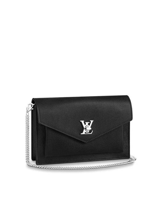 My Lock Me Chain Shoulder Bag Noir - LOUIS VUITTON - BALAAN.