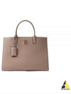 Leather Small Frances Tote Bag Light Saddle Brown - BURBERRY - BALAAN 2