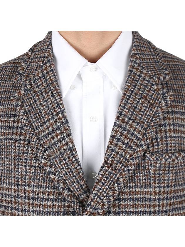 Prince Of Wales Vent Over Single Coat Brown - THOM BROWNE - BALAAN 7