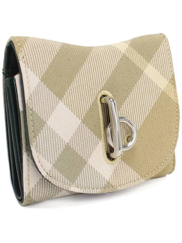 Rocking Horse Check Half Wallet Beige - BURBERRY - BALAAN 2