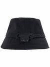 Men's Black Logo Bucket Hat S231AC03 934B - SOLID HOMME - BALAAN 3