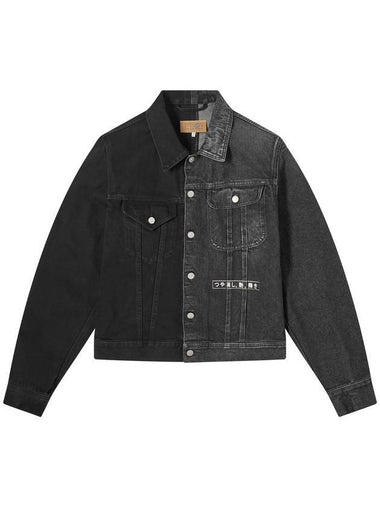 Half And Half Denim Jacket Black - MAISON MARGIELA - BALAAN 1