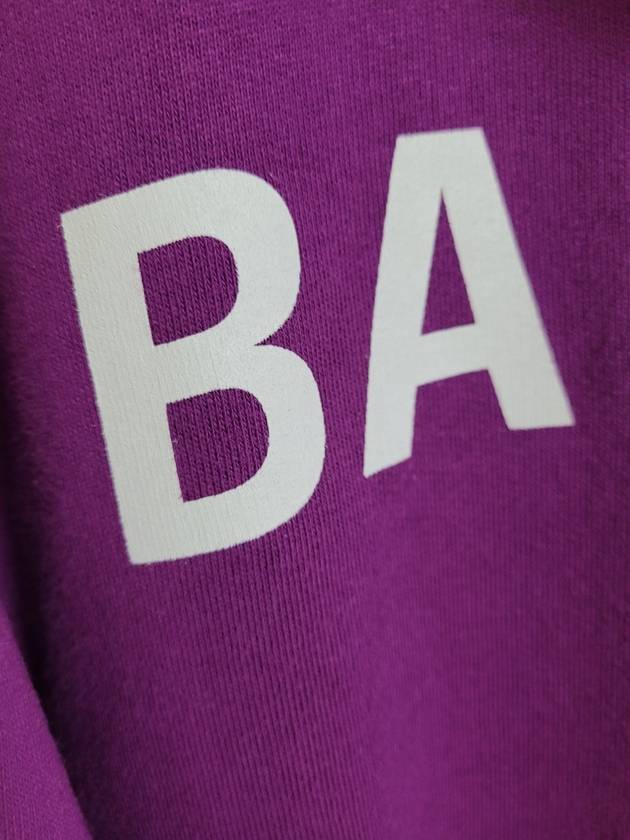 Purple back logo overfit hooded sweatshirt XS - BALENCIAGA - BALAAN 2