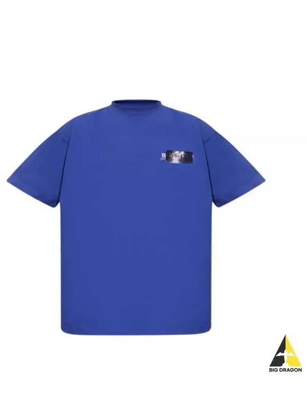 Gaffer Political Campaign Short Sleeve T-Shirt Blue - BALENCIAGA - BALAAN 2