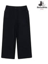 Women’s Wool Semi-Wide 34 Pants 5032LBWWNAVY - BLACK&WHITE - BALAAN 1