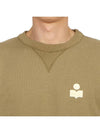 Men's Mike Logo Sweatshirt Khaki - ISABEL MARANT - BALAAN 7