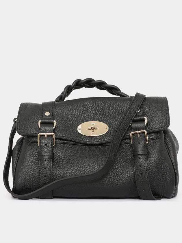 Alexa Medium Heavy Grain Tote Bag Black - MULBERRY - BALAAN 2