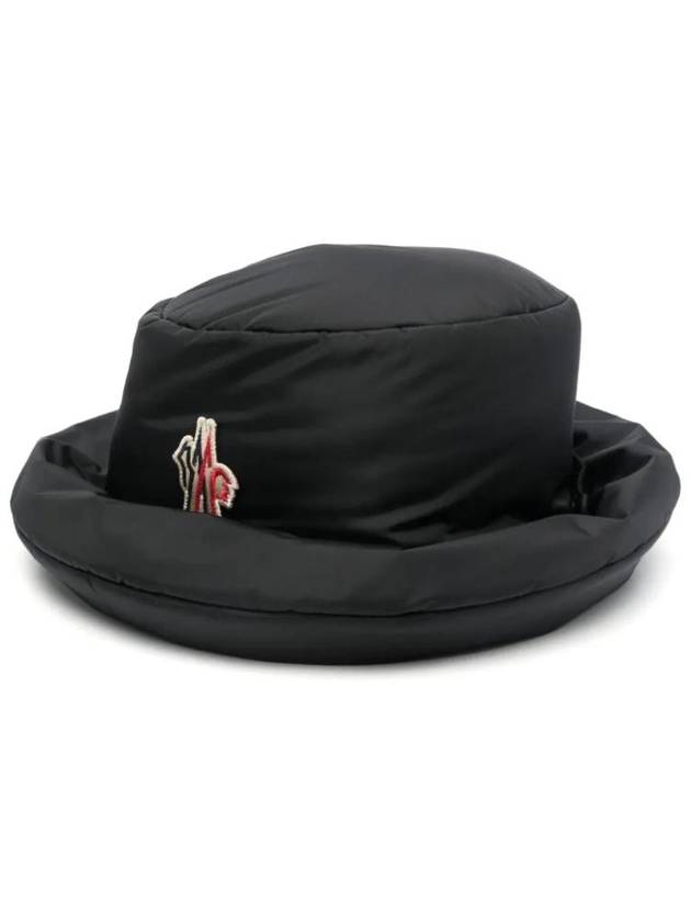 Grenoble Padded Bucket Hat Black - MONCLER - BALAAN 1