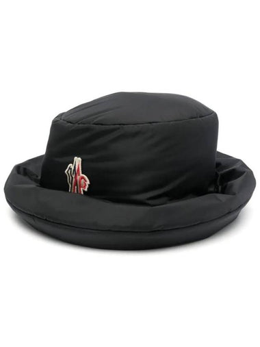 Grenoble Padded Bucket Hat Black - MONCLER - BALAAN 1