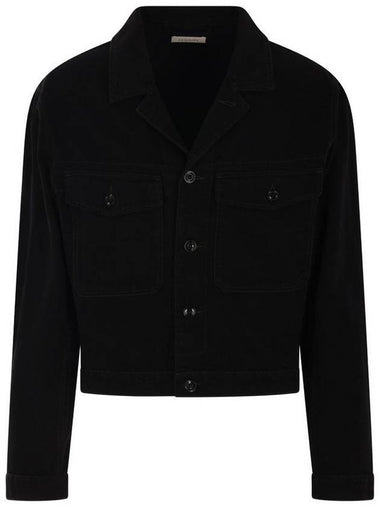 Workwear Collar Trucker Jacket Black - LEMAIRE - BALAAN 1