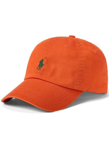 Pony Logo Embroidered Ball Cap Orange - POLO RALPH LAUREN - BALAAN 1