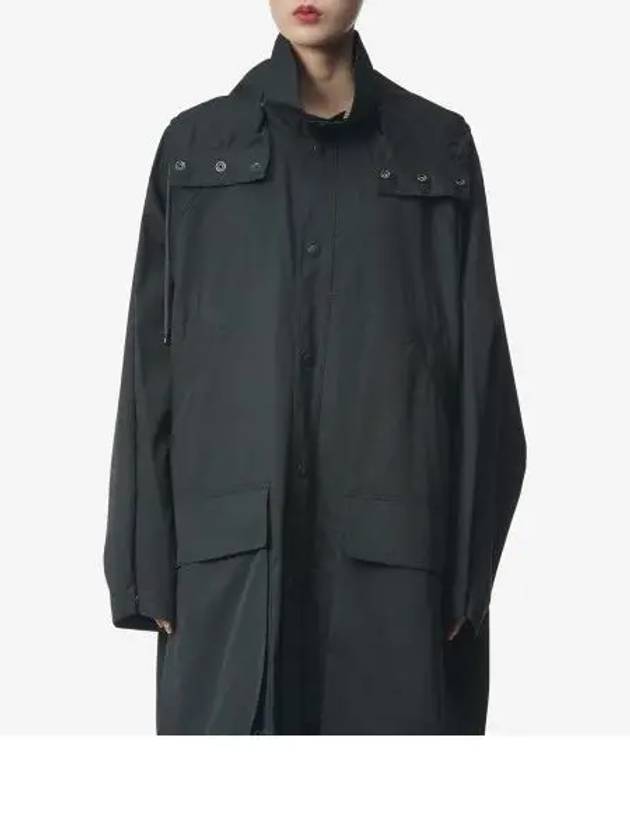 Women's Hooded Raincoat Black - LEMAIRE - BALAAN 2